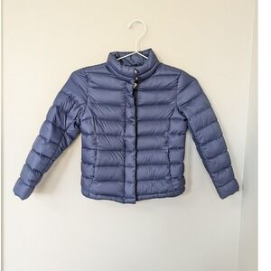 Polo Ralph Lauren Girls Navy Blue Down Puffer Jacket Size 6X‎ Quilted Coat